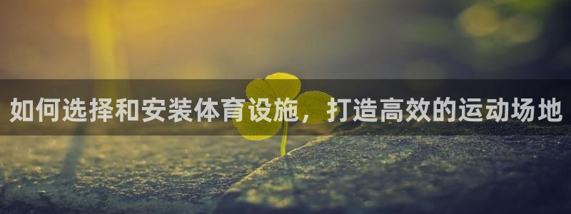 意昂3科技：如何选择和安装体育设施，打造高效的运动场