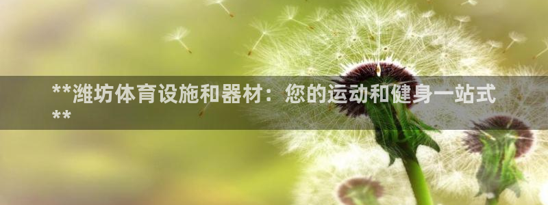 注册意昂3：**潍坊体育设施和器材：您的运动和健身一