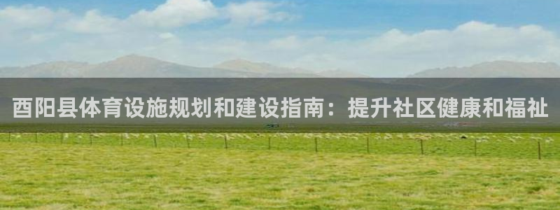 意昂体育3招商：酉阳县体育设施规划和建设指南：提升社