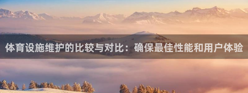 意昂3开户：体育设施维护的比较与对比：确保最佳性能和