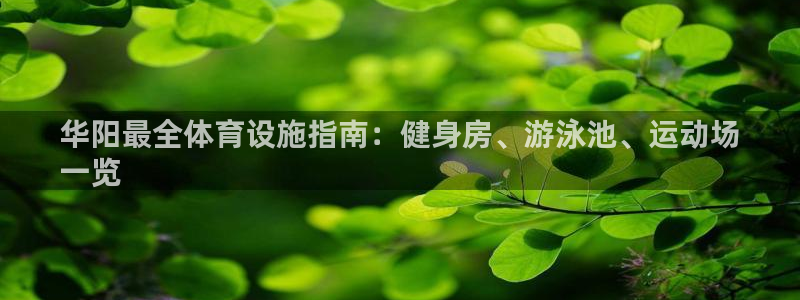 意昂3集团官网首页网址：华阳最全体育设施指南：健身房