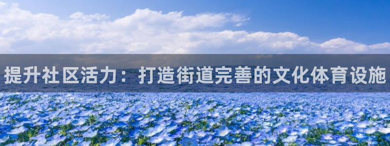 意昂体育3招商电话：提升社区活力：打造街道完善的文化体育设施